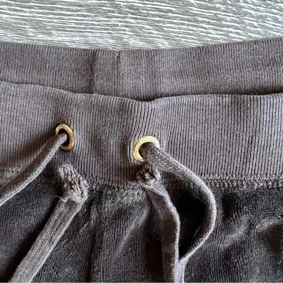 JUICY COUTURE Brown Velour Wide Leg Pants with Bling | Made in USA | Size M EUC - Picture 10 of 15